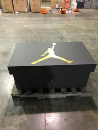 New Matte Black and Gold w/LED's Giant Jordan Shoe box (FREE SHIPPING)