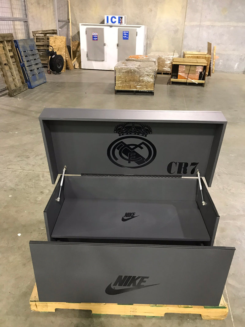 Gun Metal Move:  Giant Nike Inspired Shoe Box Storage (FREE SHIPPING)