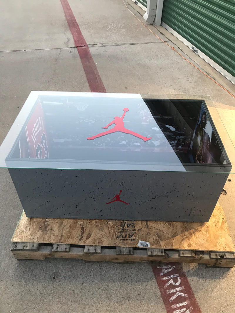 Legends Live Forever:  Giant Shoe Box Coffee Table